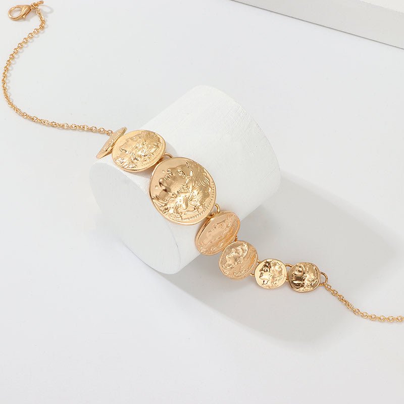 Gold Plated Coin Choker Necklace - Zenee.in-Necklaces