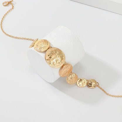 Gold Plated Coin Choker Necklace - Zenee.in-Necklaces