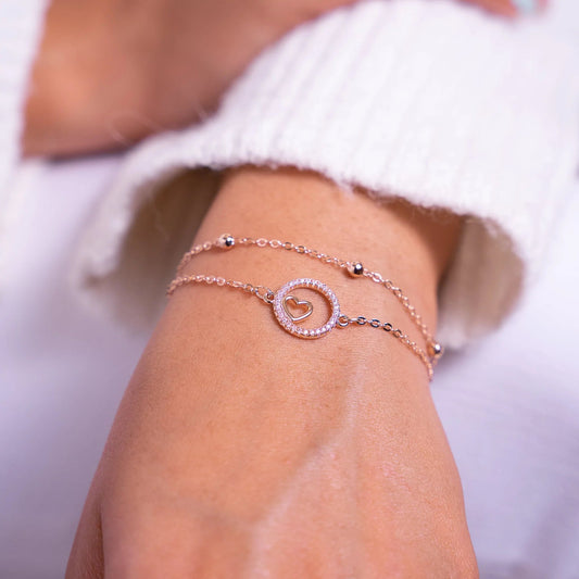Heart In Circle Bracelet - Zenee.in-Bracelets