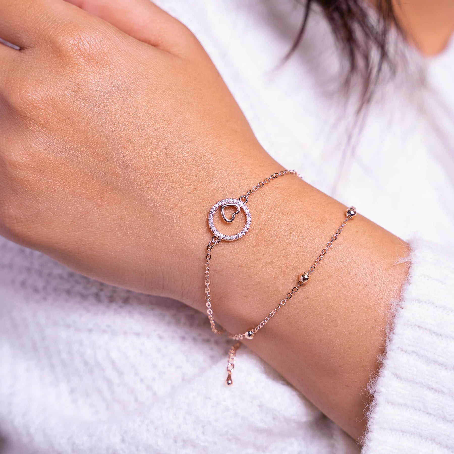 Heart In Circle Bracelet - Zenee.in-Bracelets