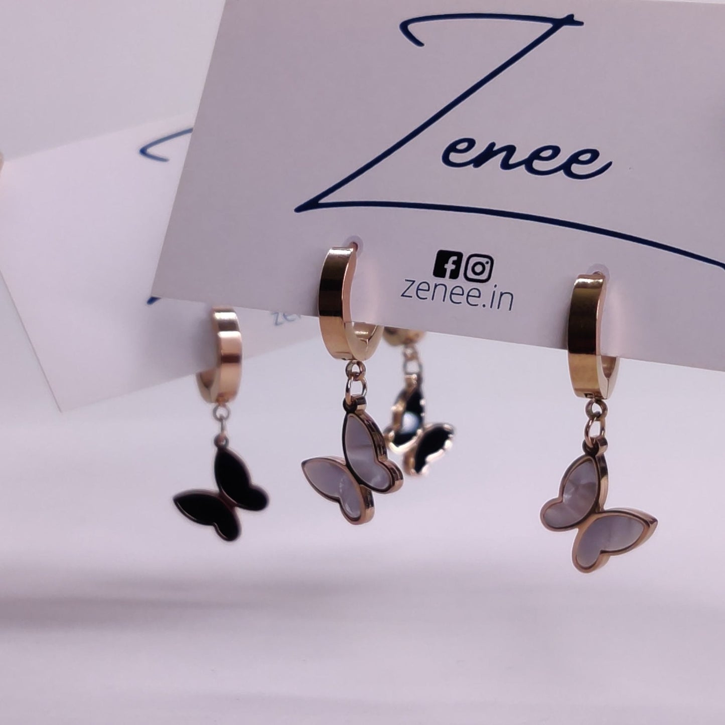 Isla Butterfly Earrings - Zenee.in-Earrings