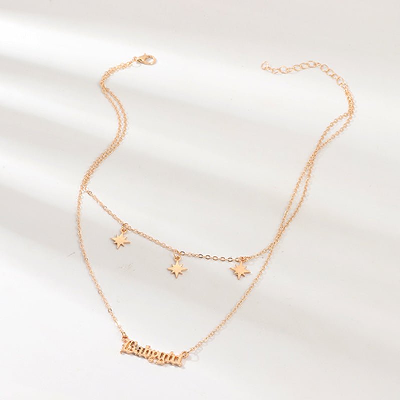 Letter Babygirl Gold Plated Necklace - Zenee.in-Necklaces