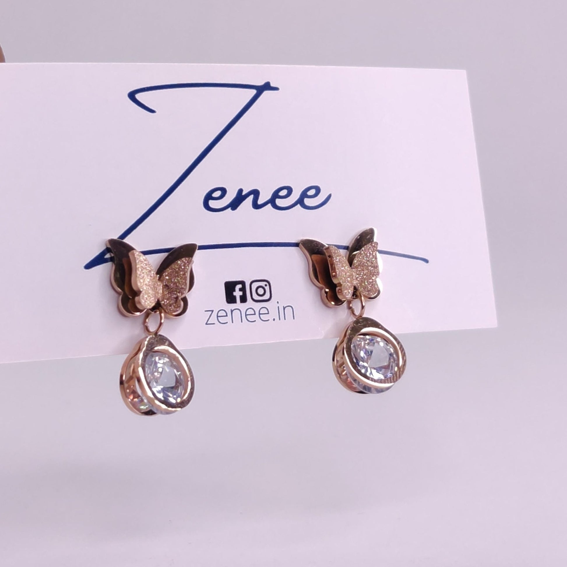 Lia Butterfly Earrings - Zenee.in-Earrings