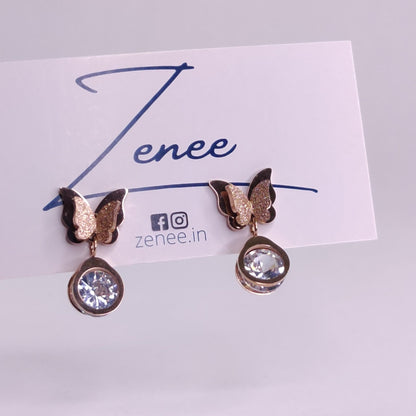 Lia Butterfly Earrings - Zenee.in-Earrings