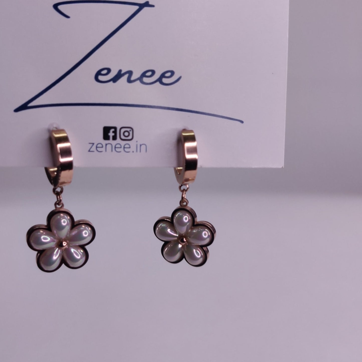 Lily Floral Earrings - Zenee.in-Earrings