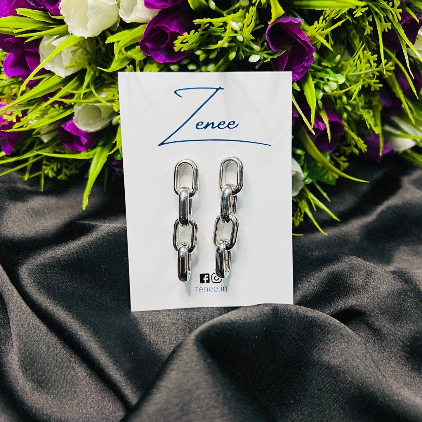 Linked Earrings - Zenee.in-Earrings