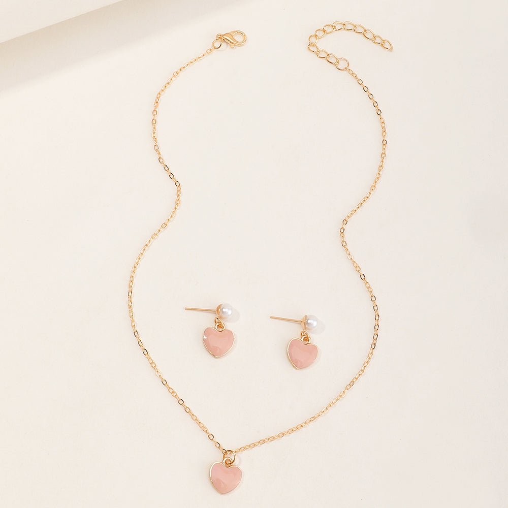 Lovely Acrylic Necklace and Earrings Set - Zenee.in-Jewelry Sets