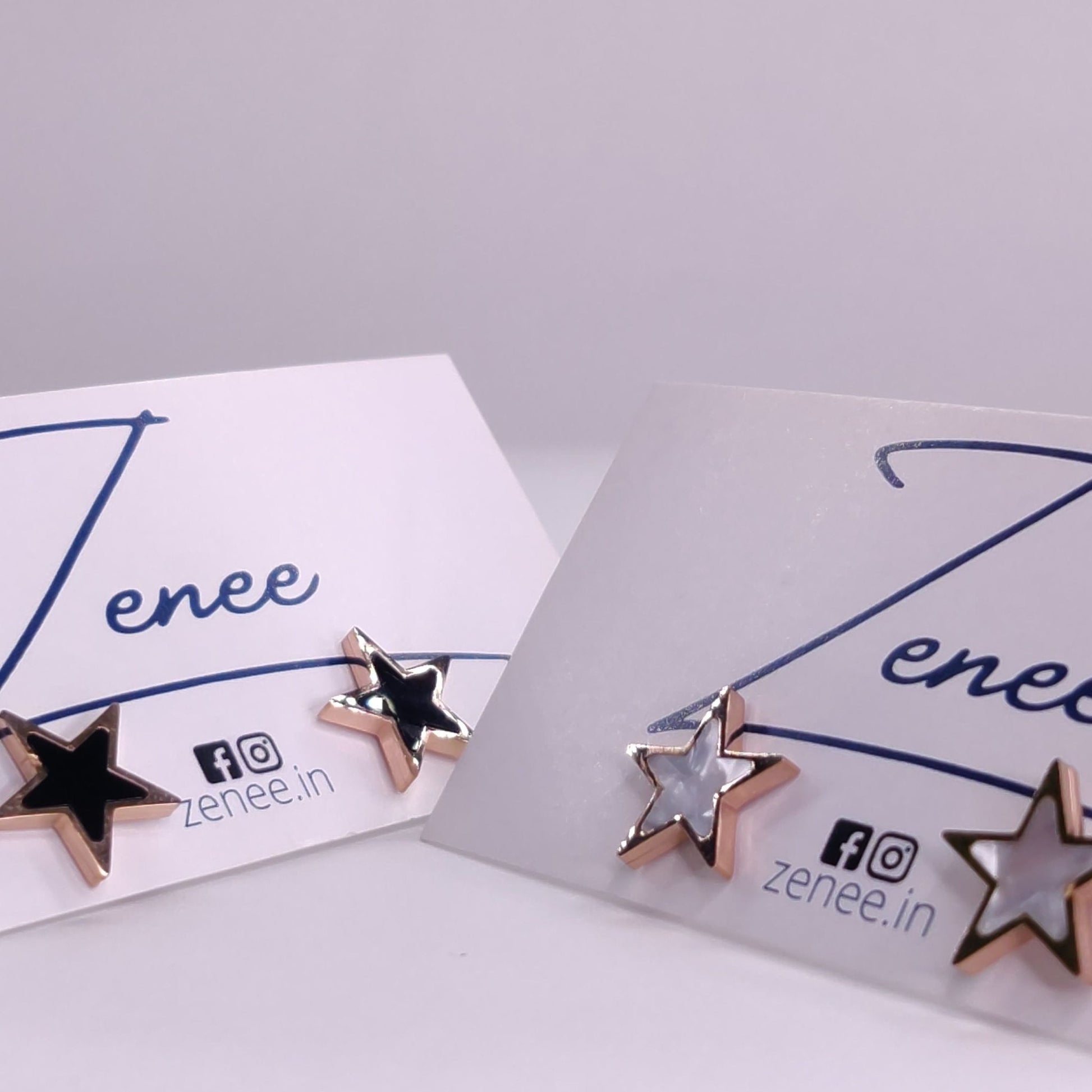 Lucy Star Earrings - Zenee.in-Earrings