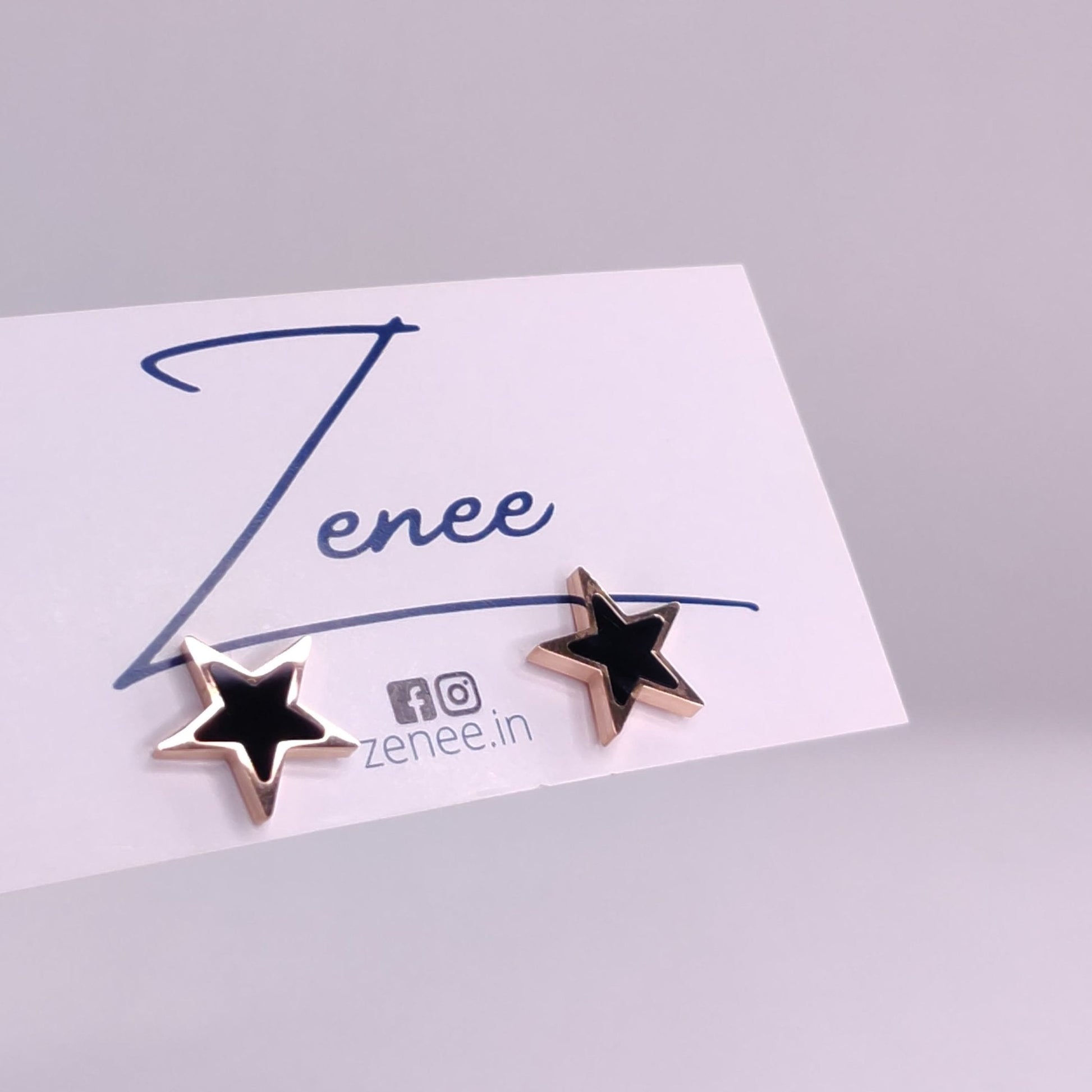 Lucy Star Earrings - Zenee.in-Earrings