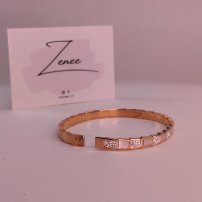 Mae Crystals and Enamel Bracelet - Zenee.in-Bracelets