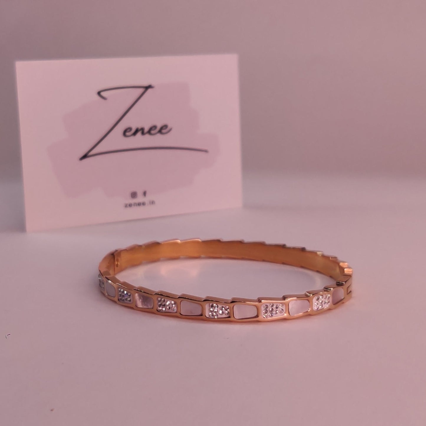 Mae Crystals and Enamel Bracelet - Zenee.in-Bracelets