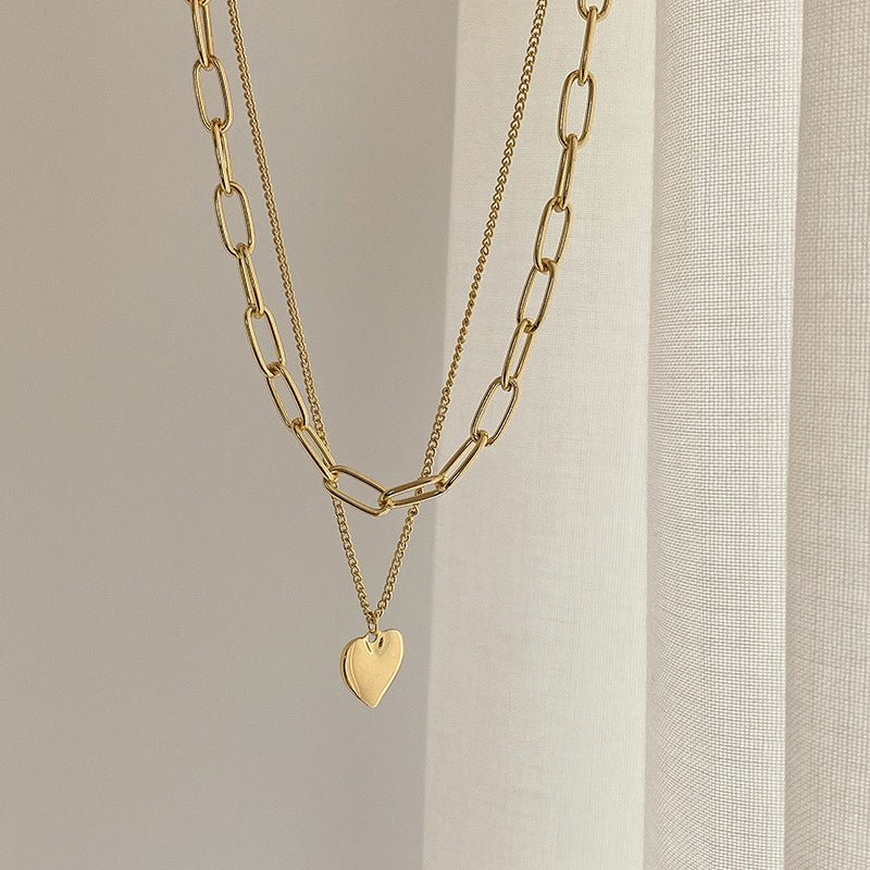 Multi Layer Heart Choker Necklace - Zenee.in-Necklaces