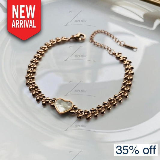 Nia Heart Bracelet - Zenee.in-Bracelets