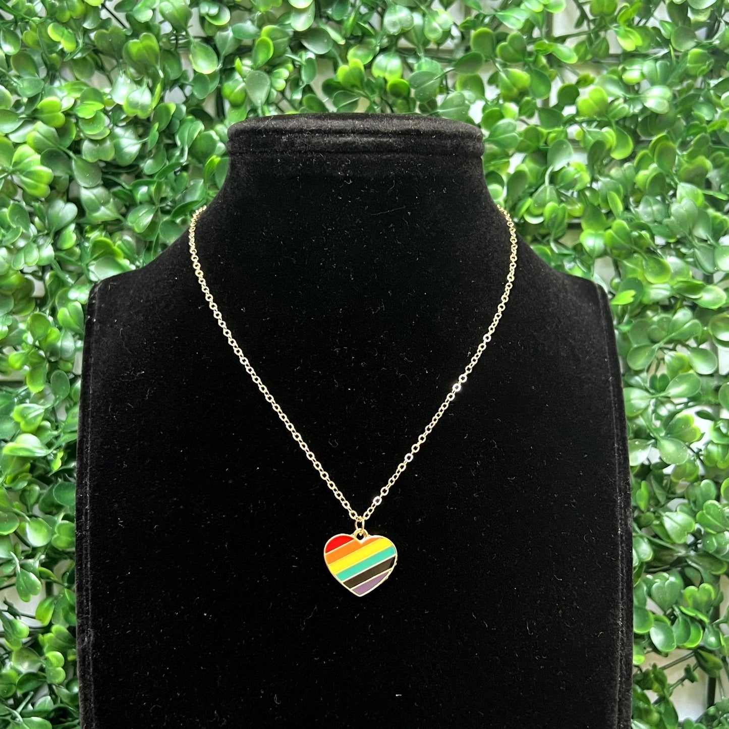 Rainbow Color Heart Necklace - Zenee.in-Necklaces