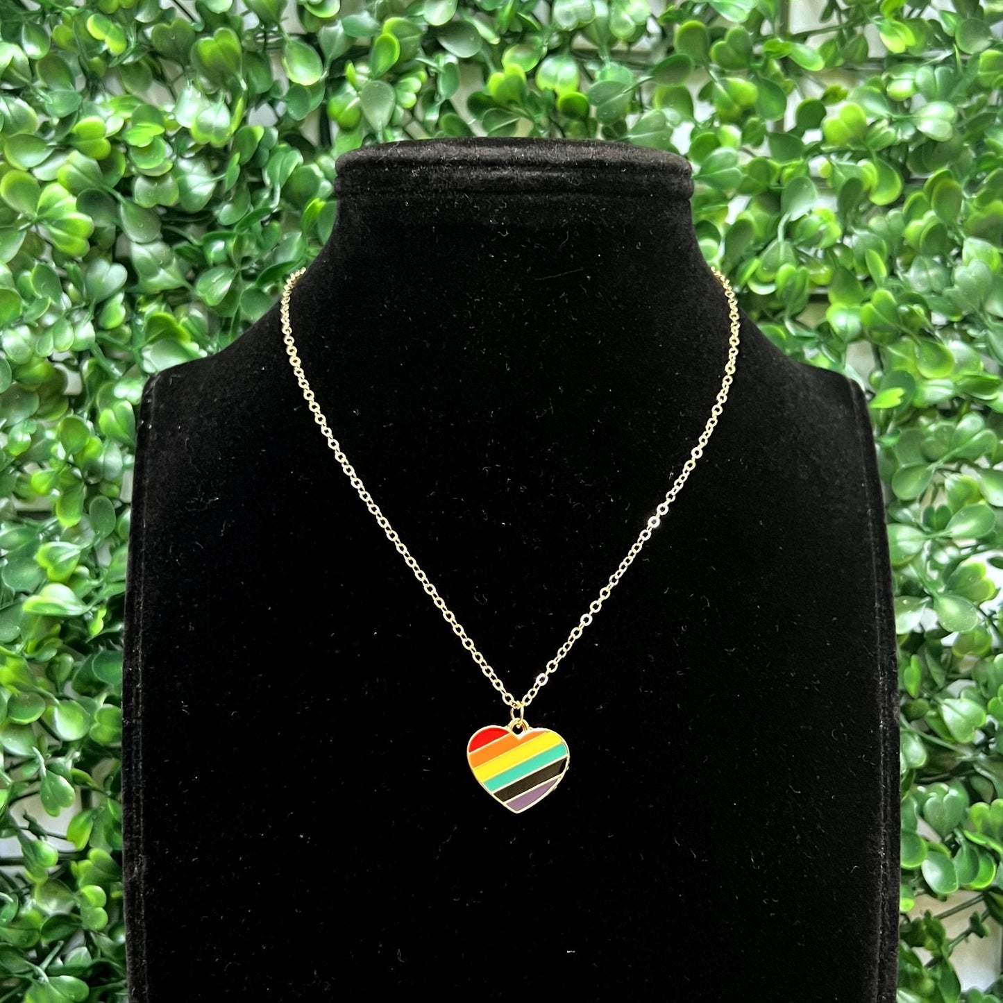 Rainbow Color Heart Necklace - Zenee.in-Necklaces