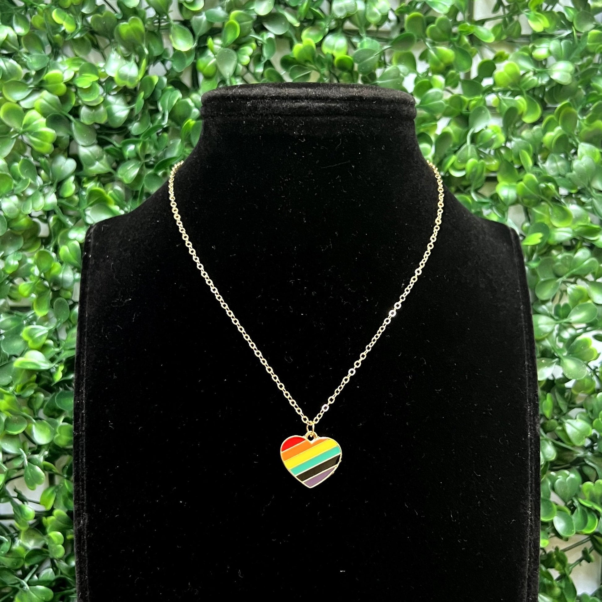 Rainbow Color Heart Necklace - Zenee.in-Necklaces