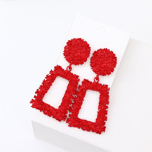 Red Bohemian Earrings - Zenee.in-Earrings