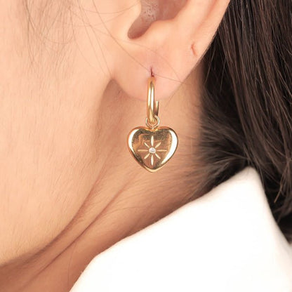 Roxy Heart Earrings - Zenee-Earrings