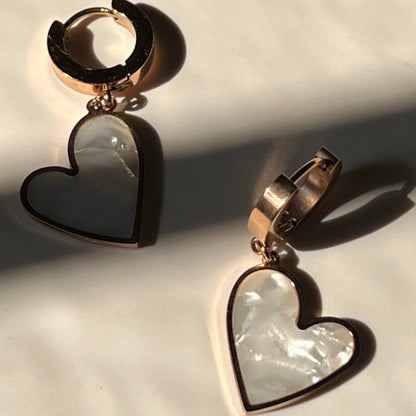 Ruba Heart Earrings - Zenee.in-Earrings