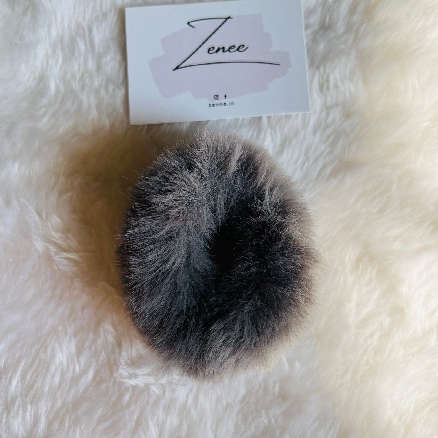 Soft Faux Fur Hair Scrunchies - Zenee.in-Hair Accessories