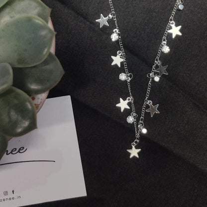 Star Charm Necklace - Zenee.in-Necklaces