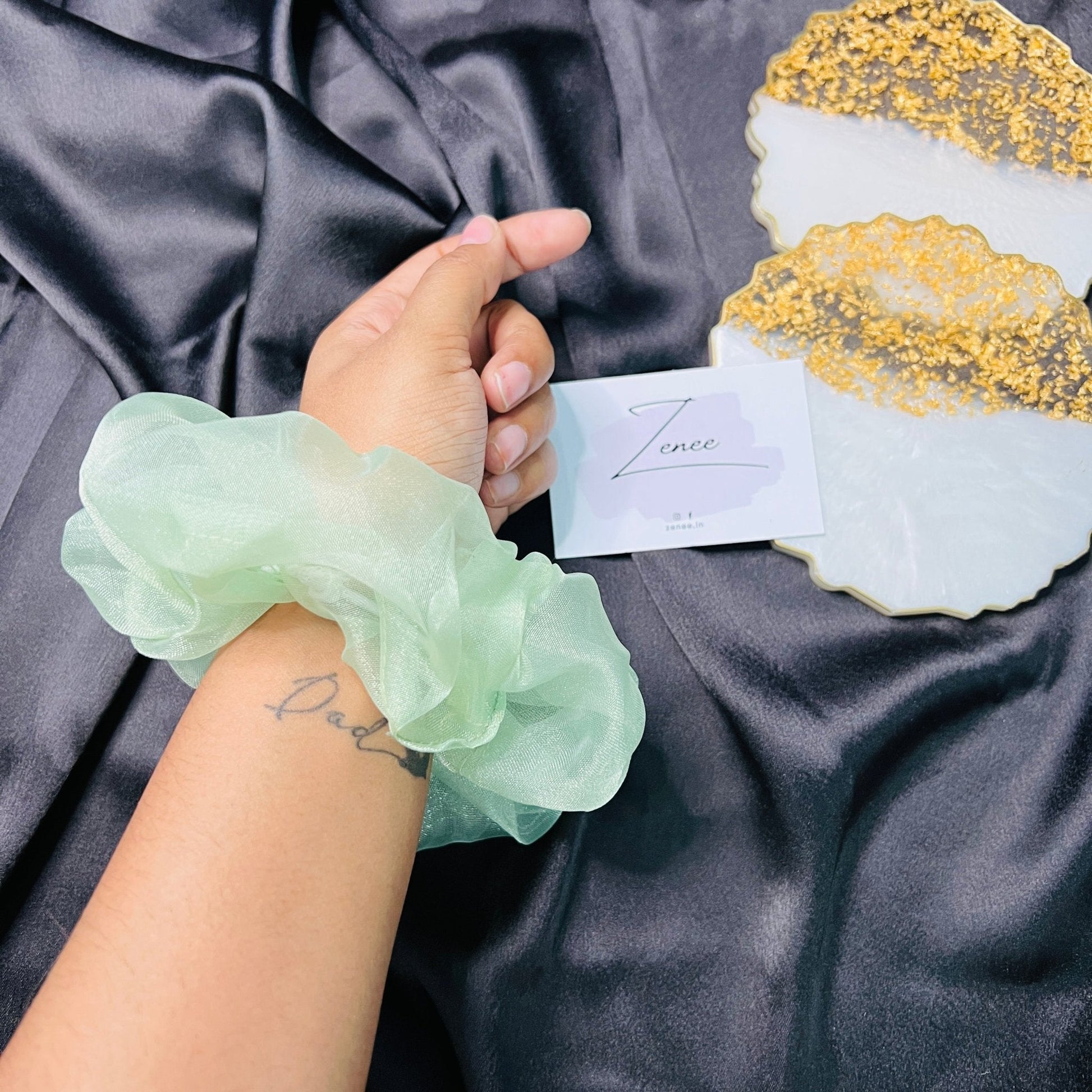 XXL Organza Scrunchies - Zenee.in-Hair Accessories